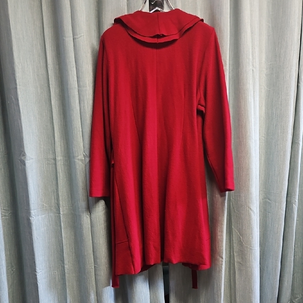 Soft Surroundings Red Ruffled Jacket - image 5